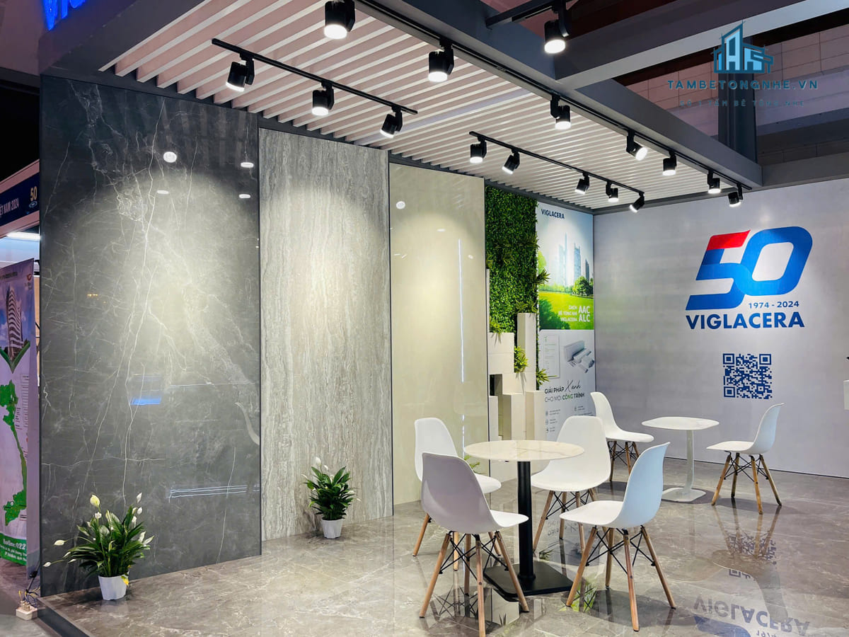 Gian trưng bày sản phẩm của Viglacera tại Hội thảo 2024
