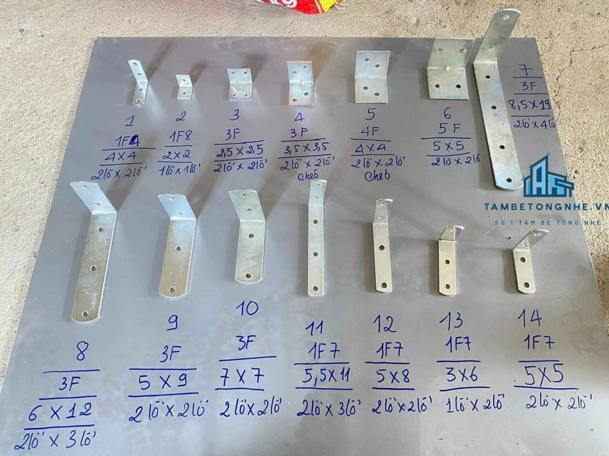 Bảng giá ke góc thép lắp tấm bê tông nhẹ VN