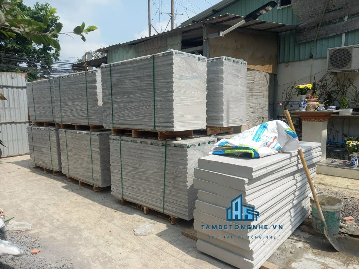 Tấm bê tông khí chưng áp Epanel cung cấp về xây nhà xưởng tại Đồng Nai